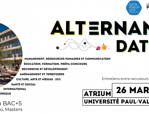 L’Université Paul-Valéry et le CFA EnSup-LR organisent la journée de l’alternance dating