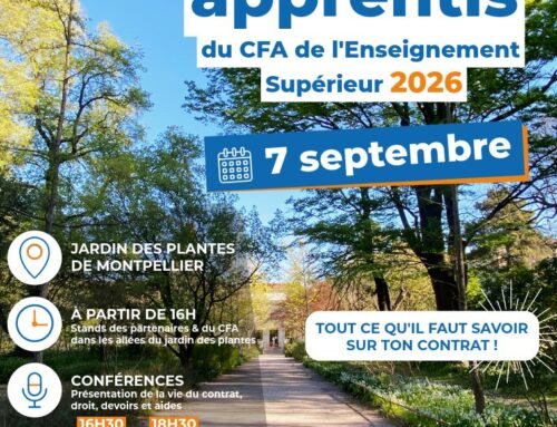 📢 La Rentrée des Apprentis 2026 du CFA EnSup-LR aura lieu le lundi 7 septembre au Jardin des Plantes de Montpellier 🌳